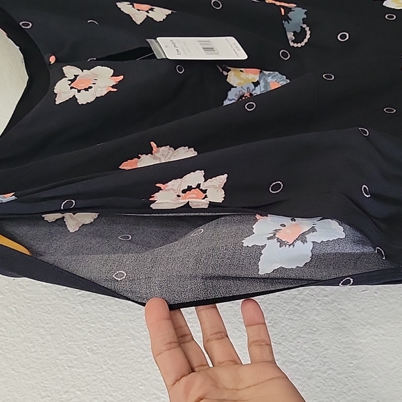 New Free People Womens Sunshadows Split-Sleeve Mini Dress Size 8 - Picture 12 of 16